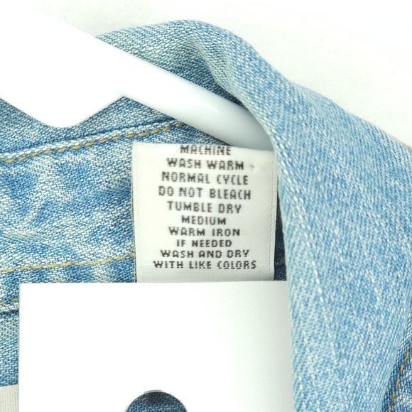 Levi's Mens' Small Denim Button Down Shirt Shacket - Picture 8 of 11